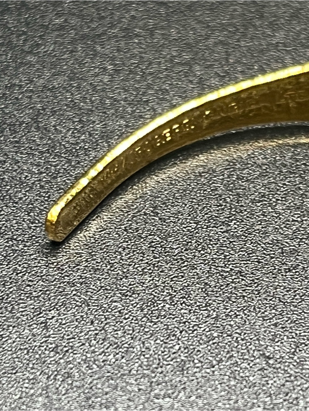 Wm A Rogers Oneida Gold Tone Spoon Cuff Bracelet - Picture 5 of 8